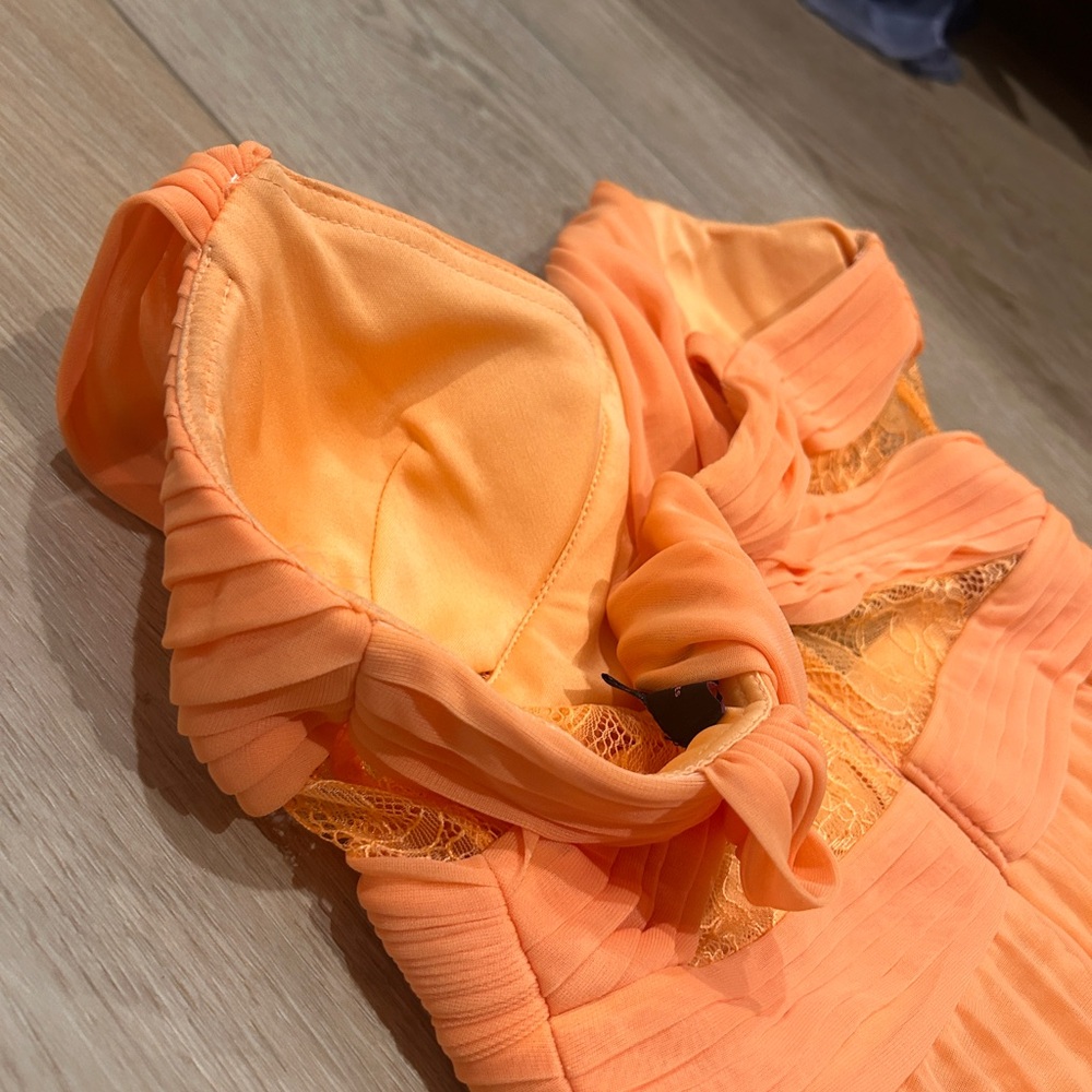 Elegant Orange Maxi Dress - Picture 10 of 10